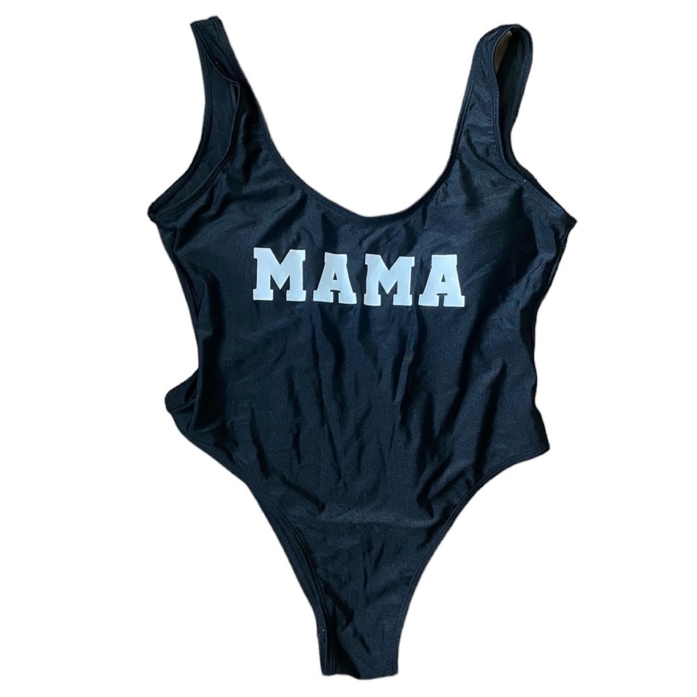 MAMA black one piece swimsuit size medium
